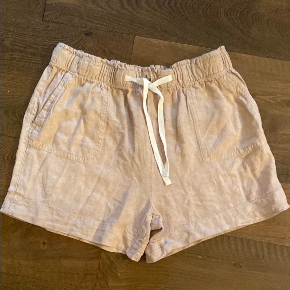 Streetwear Society Tan linen Relaxed Fit shorts